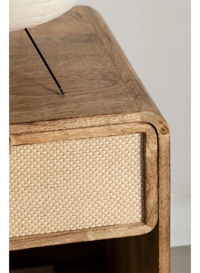 أرتيسانيا - المنزل والمعيشة طاولة سرير مستطيلة من أبرامز (50 × 35 سم) - Image 2