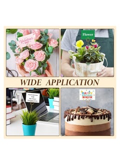 SYOSI Metal Floral Place Card Holder, 12inch Inch Table Number Holders Flower Pick Clips for Floral Arrangement, Wire Floral Picks Metal Floral Place Card Holder Photo Memo Holder Pick, 50 Pieces  - Image 5