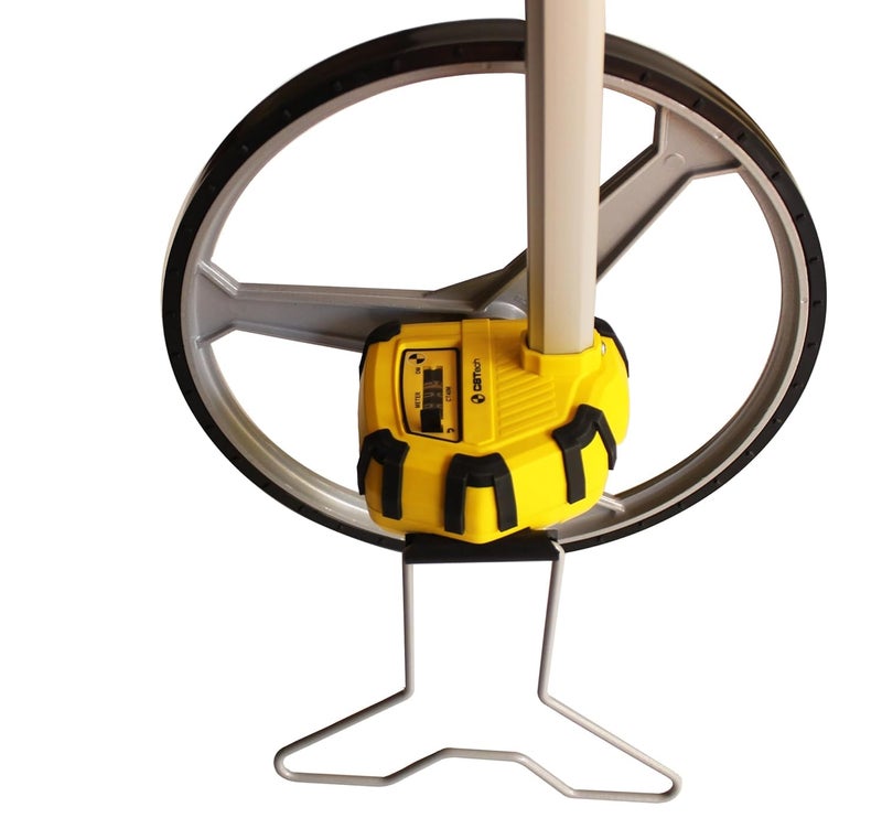 Roadometer Precision Metric Measuring Wheel for Professional Industrial Measuring Operations with HassleFree Readings Two Section Telescopic Handle YELLOW BLACK - Image 3
