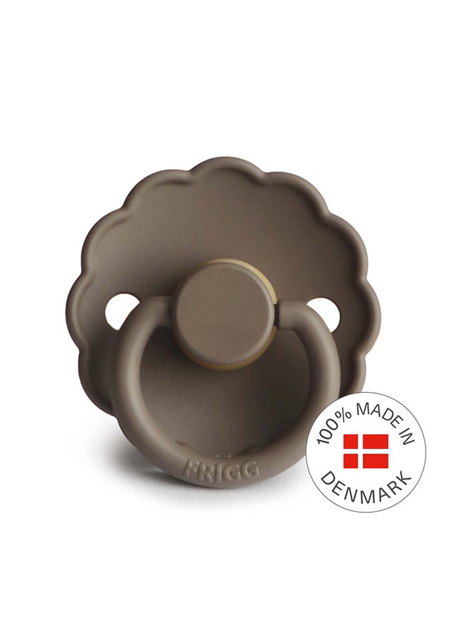 FRIGG Daisy Latex Baby Pacifier 0-6M 1-Pack Portobello - Size 1 - Image 3