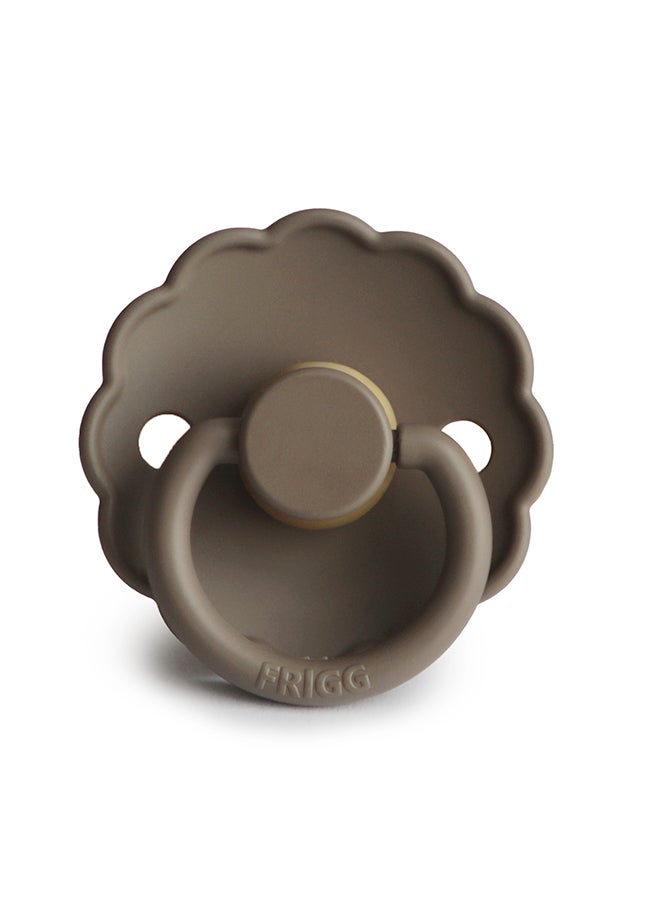 FRIGG Daisy Latex Baby Pacifier 0-6M 1-Pack Portobello - Size 1 - Image 1