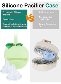 KUBYA KUBYA Diaper Bag Tote, Baby Diaper Tote Bags Crossbody Hospital Bag Travel Large Mommy Bag, with Silicone Pacifier Case  - Image 5