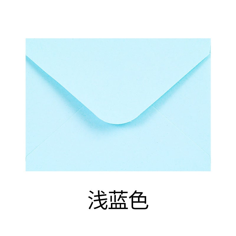 Solid Color 120G Color Gummed Paper Envelope Western European No. 3 Invitation Mini Envelope With Logo - Image 1