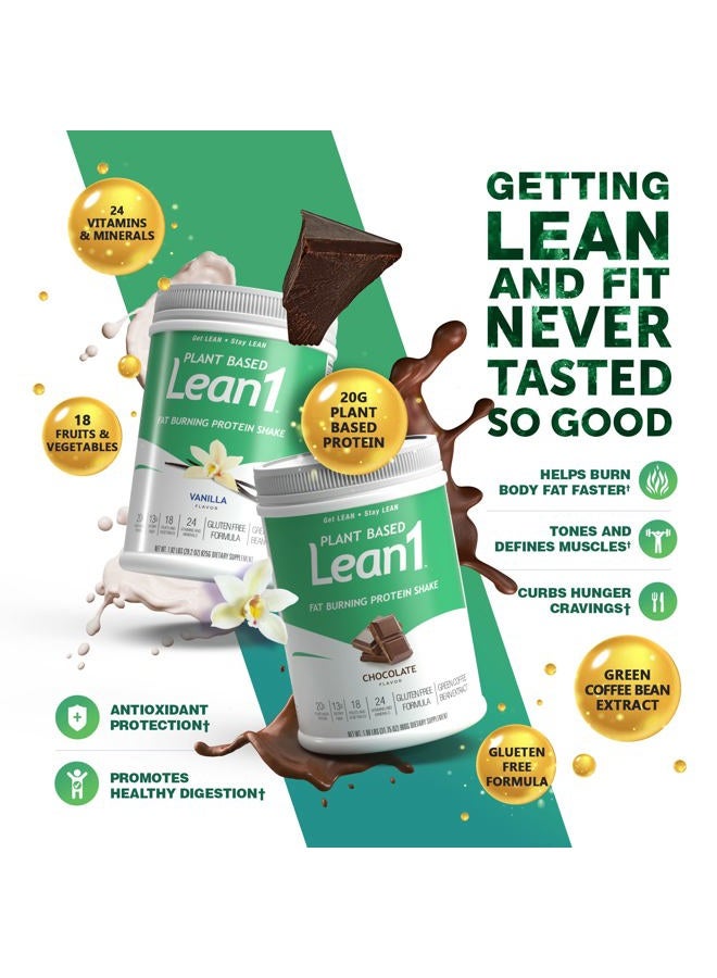 Lean1 Nutrition 53 Meal Replacement Powder for Weight Loss, Fat Burner, Appetite Control, Plant Based Chocolate (27.5 Ounce) - Image 5