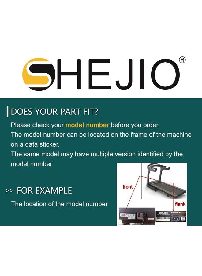 SHEJIO Treadmill (Running Belt) Walking Belt Compatible with Golds Gym Trainer 430i,Part Number 392279,Model GGTL396173,GGTL396174 - Image 2