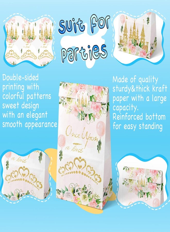 HaPiBiDesign 24 PCS Princess Party Favor Bags with Stickers - Princess Party Candy Bags - Princess Goodie Gift Treat Bags Princess Themed Birthday Party Supplies - Image 4