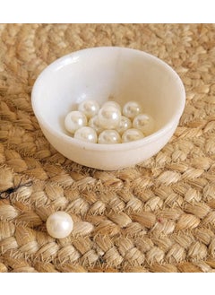 R&M RM 4inch White Marble Bowl Rameshwaram Marble Pot Best for Kitchen Serving Home Decoration Diwali New Year Special Event Wedding  - Image 1