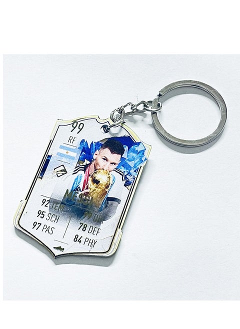 Messi With World Cup Keychain 1 Piece
