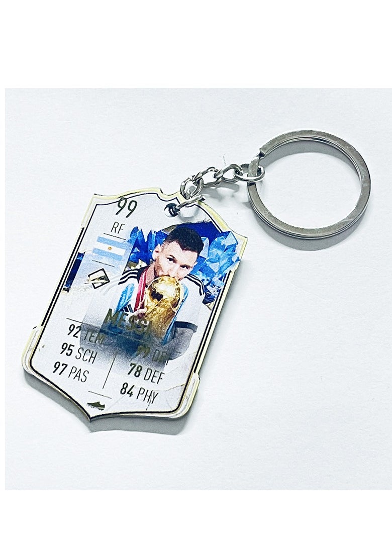 Messi With World Cup Keychain 1 Piece