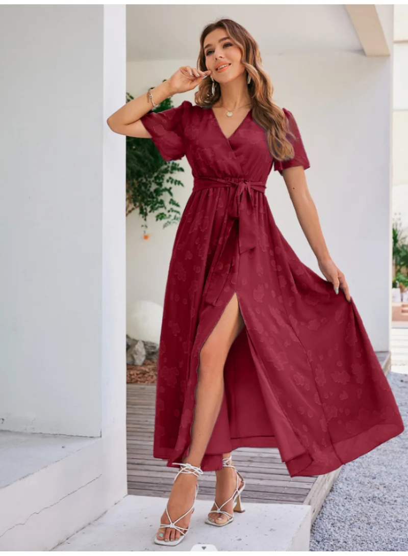 SIMPLEE Women's Summer Elegant DressLight & Comfortable Lightweight Cotton Blend Perfect for Outings