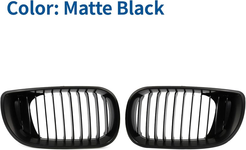 uxcell Car Auto Matte Black Front Hood Kidney Grille for BMW E46 2002-2005 - Image 3