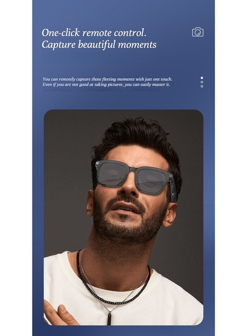 نظارات الذكاء الاصطناعي الذكية، نظارات البلوتوث الصوتية، نظارات الذكاء الاصطناعي، الترجمة في الوقت الحقيقي، نظارات قصر النظر، الاستماع إلى الكتب، المكالمات الصوتية - Image 5