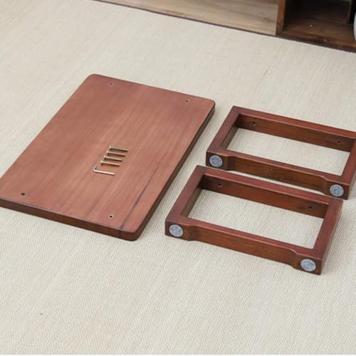 Runam Woods Mid-Century Modern Low Floor Coffee Table, Solid Wood Small Bed Study/Laptop Table, Japanese Style Meditation/Tea Table. (70 x 40 x 30 cm) - Image 5