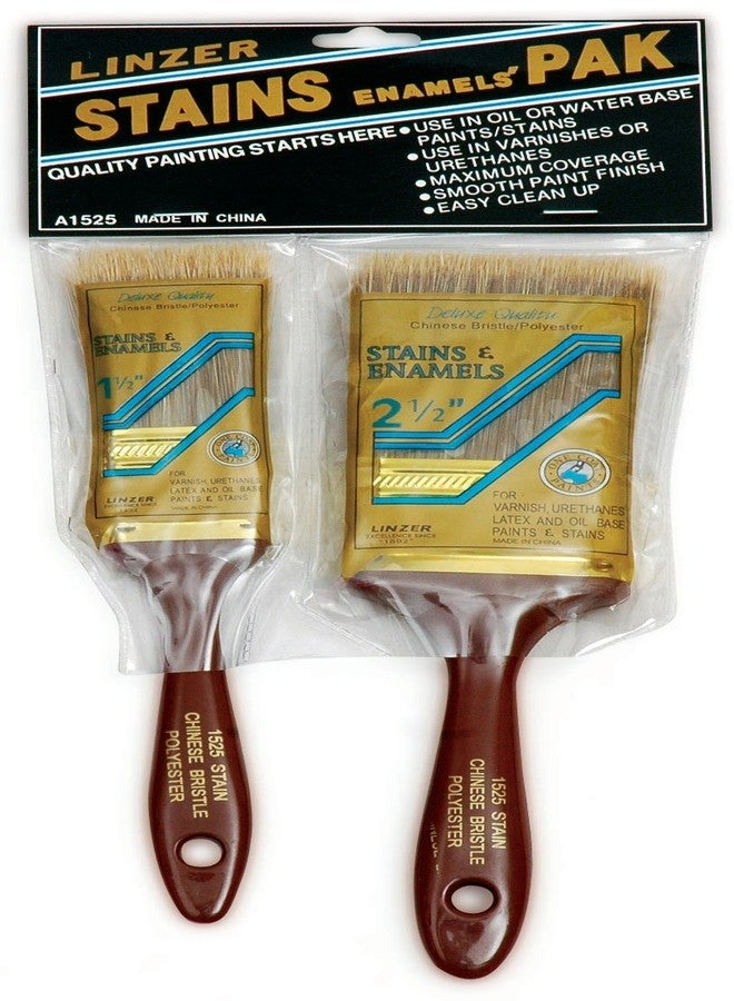 Linzer A1525 A-1525 2-Piece Better Quality Polyester/Bristle Brush Set - Image 2