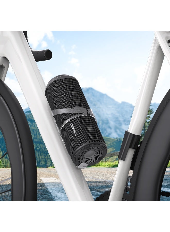 Tronsmart T8 Portable Bluetooth Speaker 40W Boom with 360° Surround Sound, Custom EQ via APP, IPX7 Waterproof, Dual pairing, 18H Playtime BeatSync Lights, Bluetooth 5.3, Rotary Volume Control, Micro SD/TF Card (Grey) - Image 5