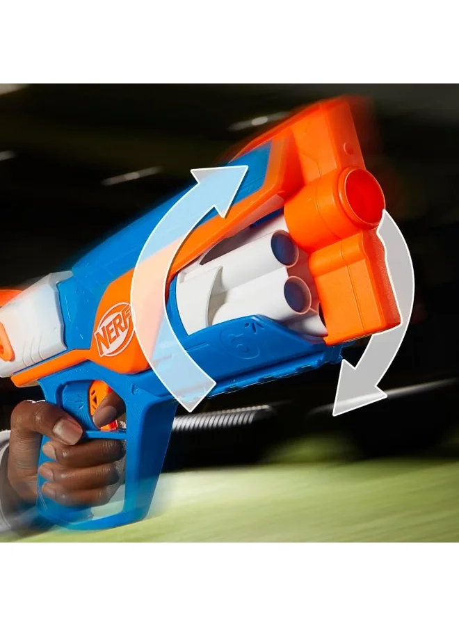 NERF Nerf N Series Agility Blaster - 12 Dart Compatible, 6 Dart Drum, Kids Outdoor Game