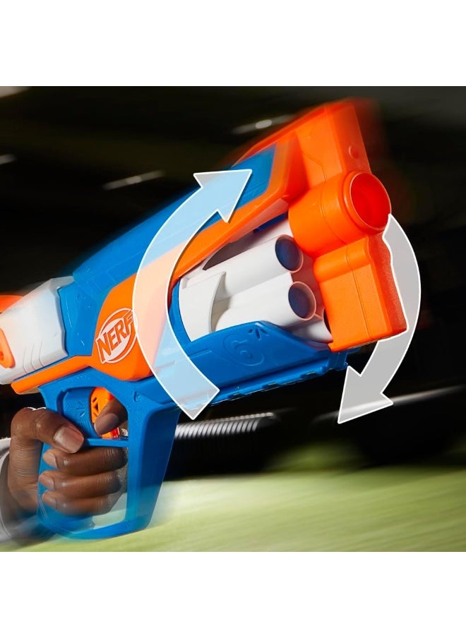 Nerf N Series Agility Blaster - 12 Dart Compatible, 6 Dart Drum, Kids Outdoor Game