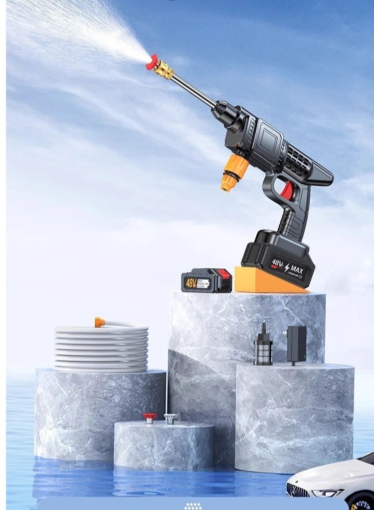 ارواق بطارية ليثيوم لاسلكية مسدس مياه عالي الضغط للبيع بالجملة آلة تنظيف السيارة قطعة أثرية منزلية محمولة لري سقي الحديقة - Image 2