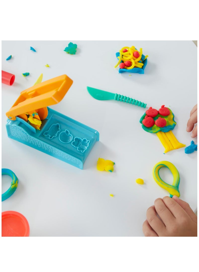 Play-Doh Fun Factory Starter Set | Kids Modeling Clay Playset | 3 Color Dough Cans | 10 Shape Extruder Tool | Creative Arts & Crafts Toy | Age 3+ - Image 3