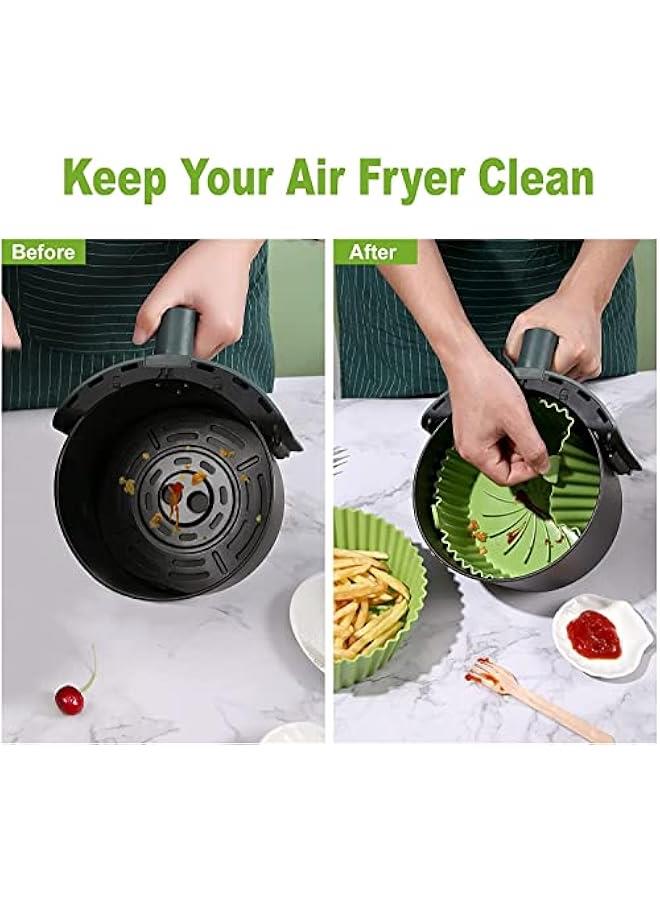 FYLX Air Fryer Silic PotAir Fryer Accessories Air Fryer Silic Liners Basket Kitchen Reusable Air Fryers Oven Accessories - Image 4