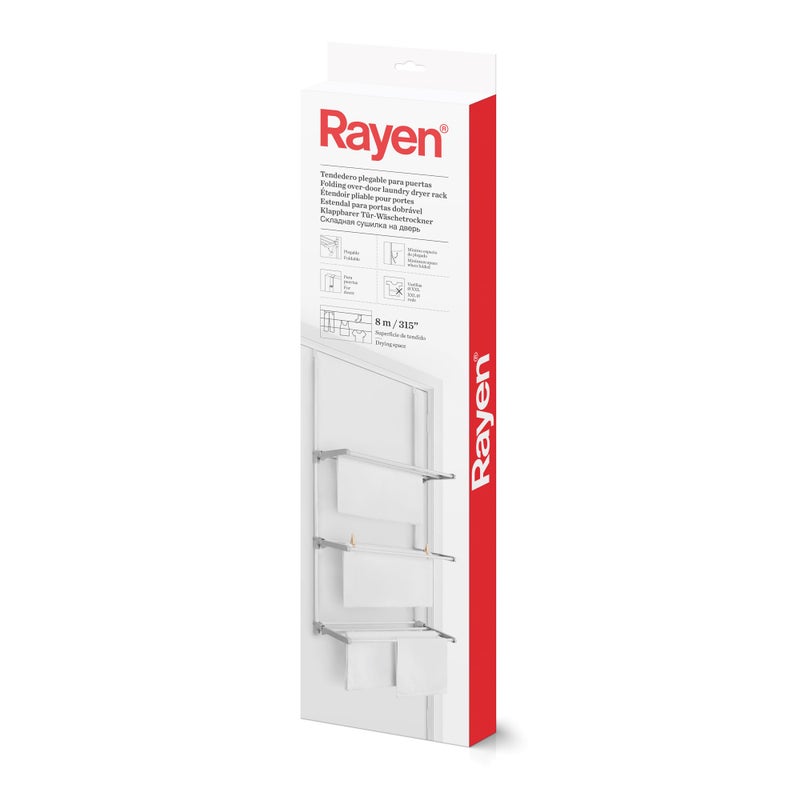 Rayen Folding Drying Rack, White, XXL - Image 1