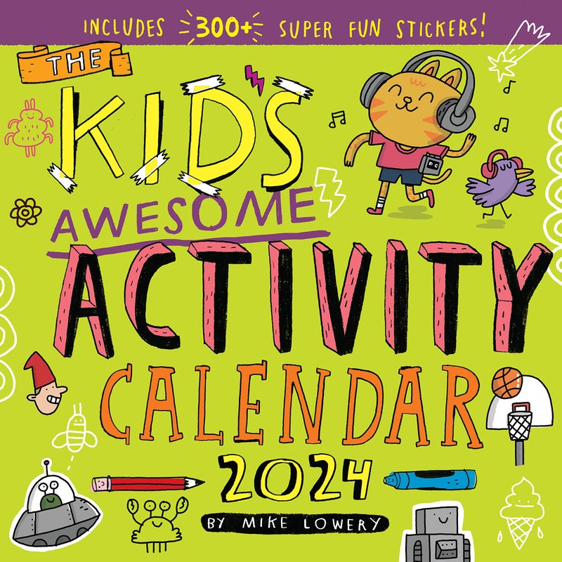 Workman Kid's Awesome Activity Wall Calendar 2024: Includes 300+ Super Fun Stickers!