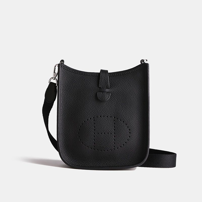 Genuine Leather Tote Bag Women 2024 High-Quality Crossbody Black 