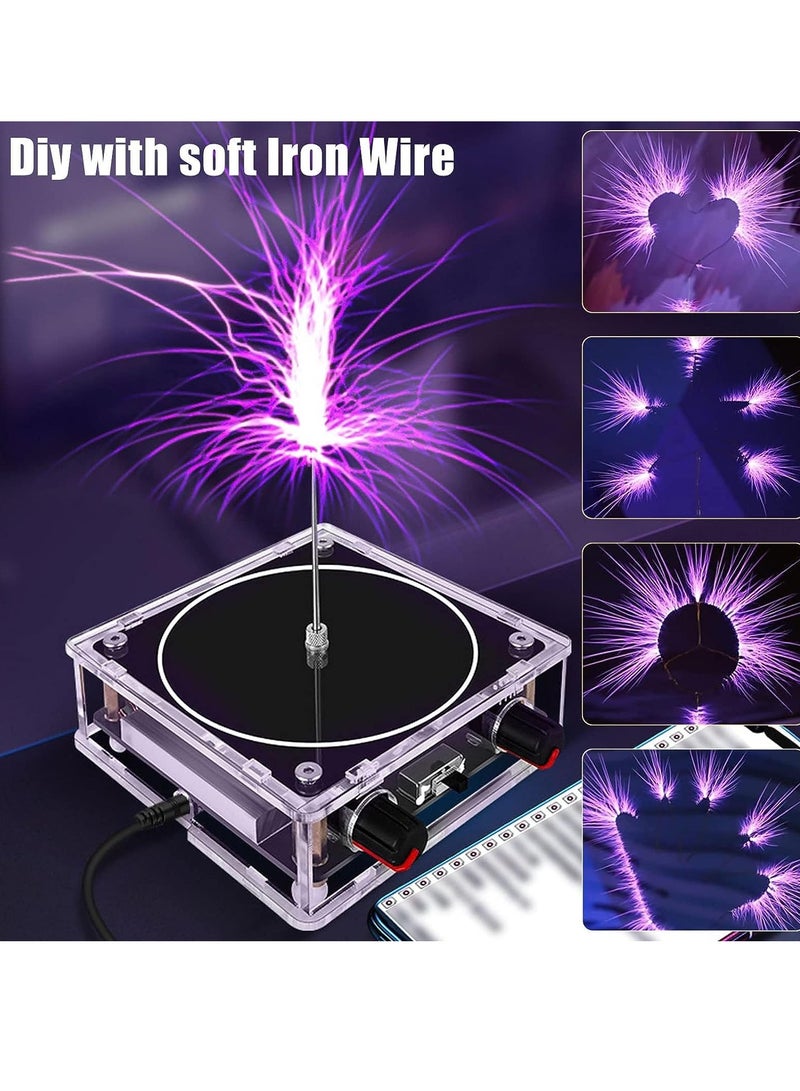 SOLARAE Musical Coil for Tesla, Bluetooth Music Coil, Touchable Artificial Lightning Spark Gap Arc Generator, Wireless Transmission Experiment Model, Science Teaching Experiment Tool Desktop Toy - Image 5