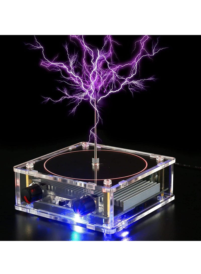 SOLARAE Musical Coil for Tesla, Bluetooth Music Coil, Touchable Artificial Lightning Spark Gap Arc Generator, Wireless Transmission Experiment Model, Science Teaching Experiment Tool Desktop Toy - Image 1