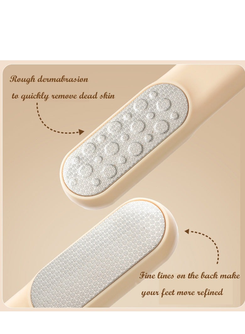 2-piece mixed pack, multi-functional foot seaming brush foot scrub board to remove dead skin brush feet, orange and white - Image 4