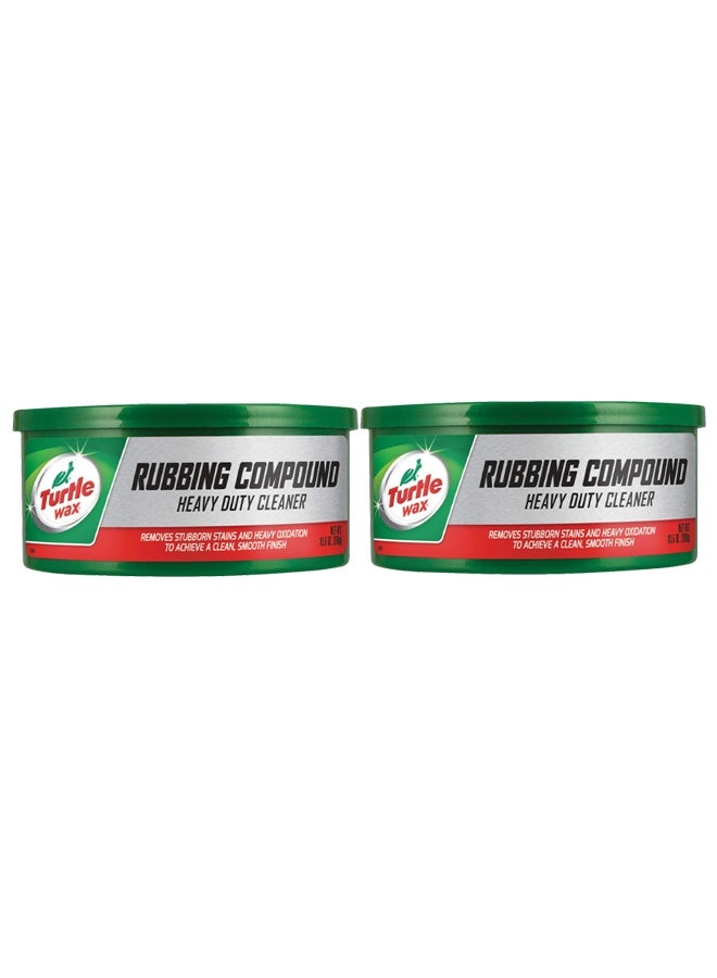 TurtleWax Combo 2 pcs Turtle Wax Heavy Duty Rubbing Compound for Paint Scratch Removal, Swirl Marks and Oxidation Repair - Image 1