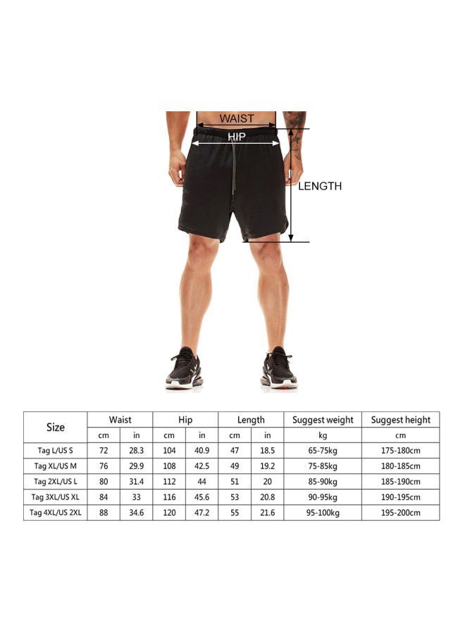 NIBEMINENT Workout Running Gym Shorts L  - Image 2