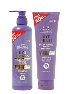 LUXE ORGANIX Luxe Organix bye brass purle shampoo and conditioner set  - Image 1