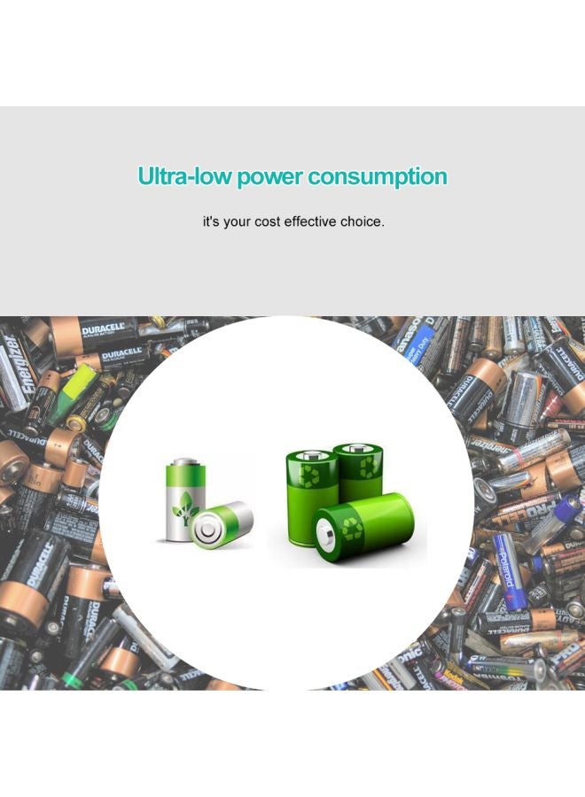 Wireless Doorbell Kit With EU Plug White/Blue Doorbell on - 2x(2.7x1.7x0.7), Hub - (3.6x2.2x1.9)inch - Image 5