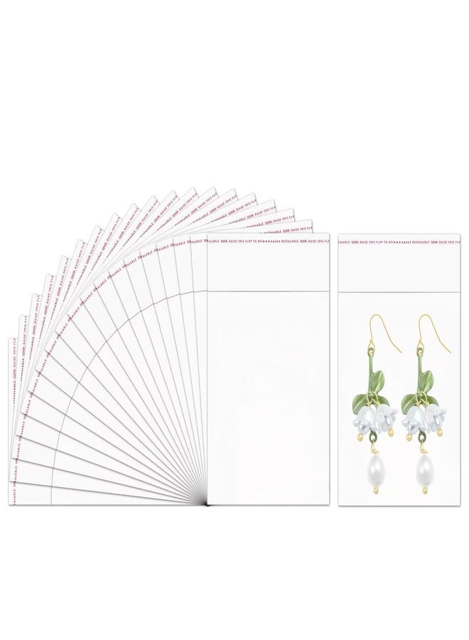 Doutop 3x4 cellophane bags 1000pcs Clear Self Adhesive Cello Bags 1mil Resealable OPP Poly bags for Jewelry Earrings Candies Bakery Candle Soap Cookie (4 Sizes to Choose from) - Image 1