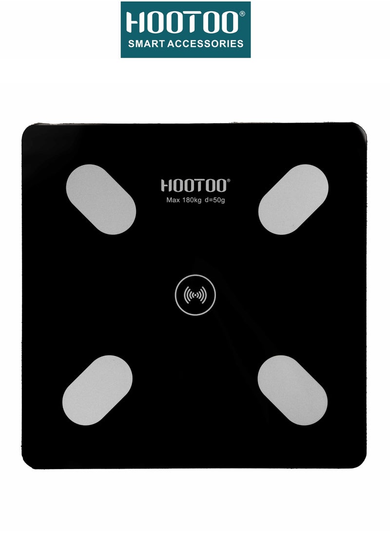 HooToo Hootoo Smart Body Scale with Digital Display, External Fitness Tracker App, 180KG Max , Black  - Image 2