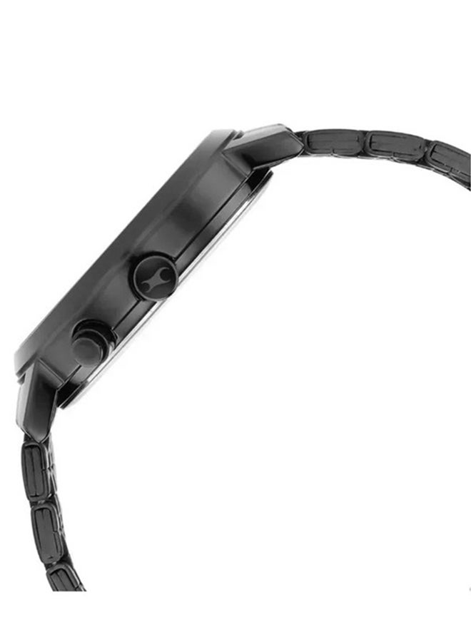 fastrack Fastrack Tick Tock Quartz Multifunction Watch for Guys With Black Dial Metal Strap  - Image 4