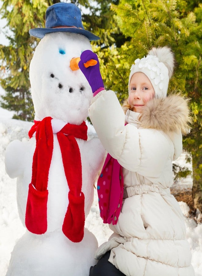 ONESING 12 Pairs Children Gloves - Warm Knitted Winter Gloves Bulk for Girls Boys | Kids Gloves Designed for Cold Weather Mixcolor R - Image 5