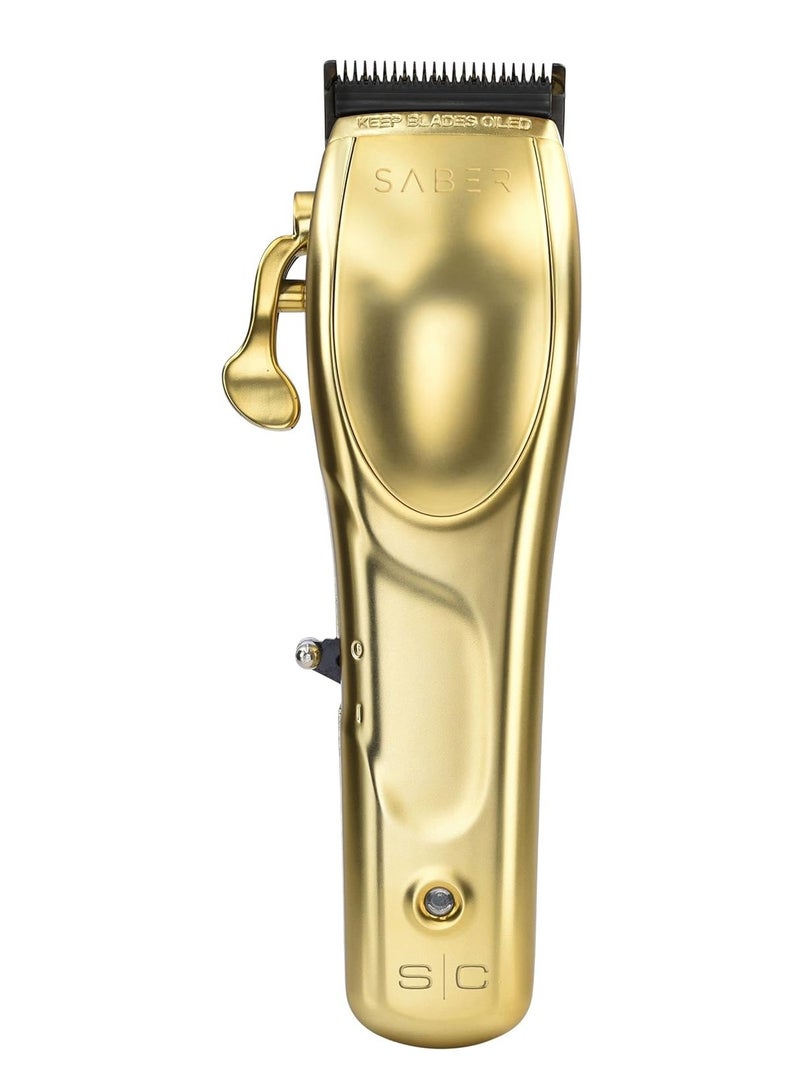 Stylecraft Saber Professional Full Metal Body Digital Brushless Motor Cordless Hair Trimmer (Brushed Gold) - Image 5
