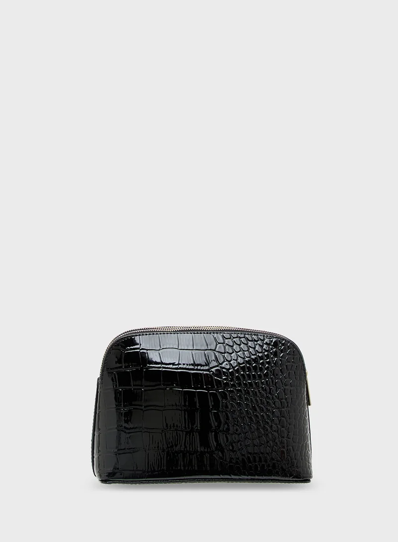 تيد بيكر Croc Effect Makeup Cosmetic Bag