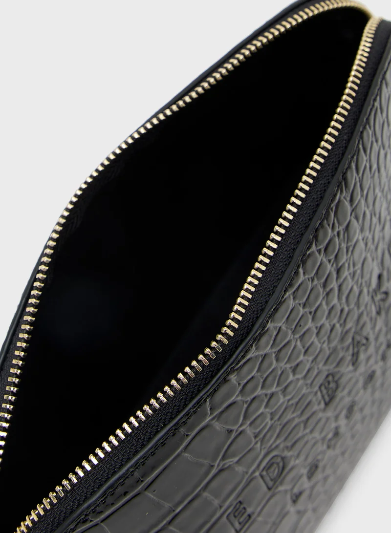 Ted Baker Croc Effect Makeup Cosmetic Bag