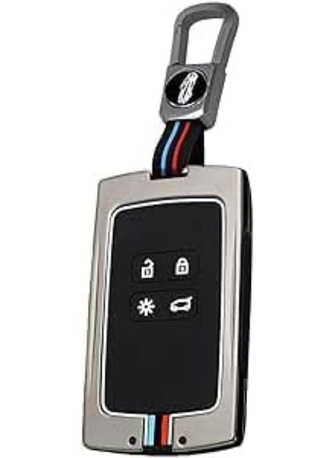 UShop U-Shop Car Key Case ✔ Suitable for Renault Koleos Kadjar Scenic Megane Espace Clio Kangoo Arcane Dacia Duster, Metal Protective Key Fob Case - Image 1