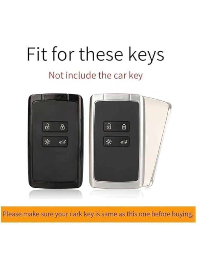 UShop U-Shop Car Key Case ✔ Suitable for Renault Koleos Kadjar Scenic Megane Espace Clio Kangoo Arcane Dacia Duster, Metal Protective Key Fob Case - Image 4