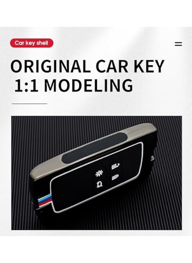 UShop U-Shop Car Key Case ✔ Suitable for Renault Koleos Kadjar Scenic Megane Espace Clio Kangoo Arcane Dacia Duster, Metal Protective Key Fob Case - Image 5