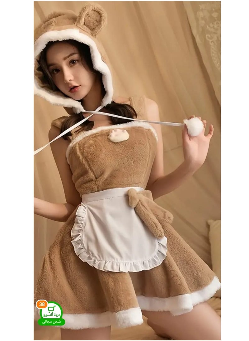 Hanady - Trendy women's lingerie in polar and sheen + fur materials - a feminine look that combines elegance and comfort - Image 1