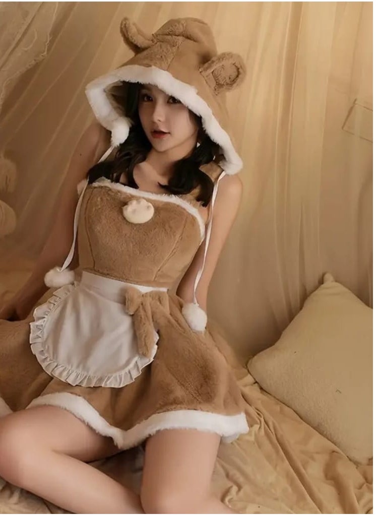 Hanady - Trendy women's lingerie in polar and sheen + fur materials - a feminine look that combines elegance and comfort - Image 1