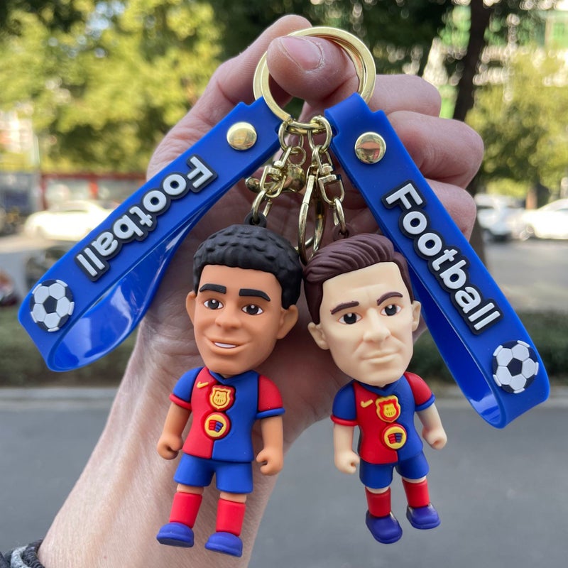 YP World Cup Soccer Star Keychain PVC Soft Glue Bag Pendant - Image 4