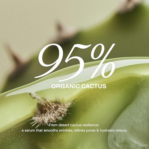 Whamisa Organic Cactus Magic Serum AntiWrinkle Brightening Renewing Care Skin Barrier Support Fermented Ingredients Hydrating Facial Ampoule Pore Refining Korean Skin Care 32ml - Image 3