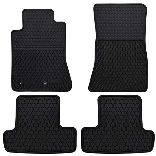 Megiteller Car Floor Mats Custom Fit for Ford Mustang 20152017 2018 2019 2020 2021 2022 2023 2024 2025 Odorless Washable Heavy Duty Rubber All Weather Floor Liners Set