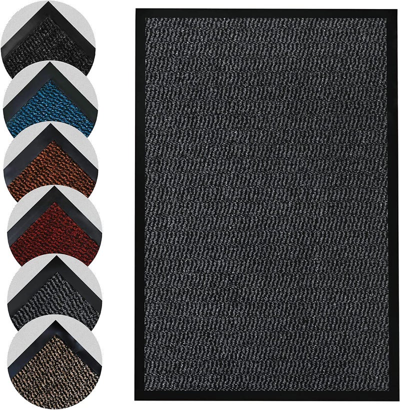 Homatz Door Mat Indoor  Outdoor 50 x 80cm Heavy Duty Floor Mat  Non Slip Rubber Back Door Mats Indoor Rug  Dirt Trapper Super Absorbent Front Door Mat Washable Doormats Barrier Mat